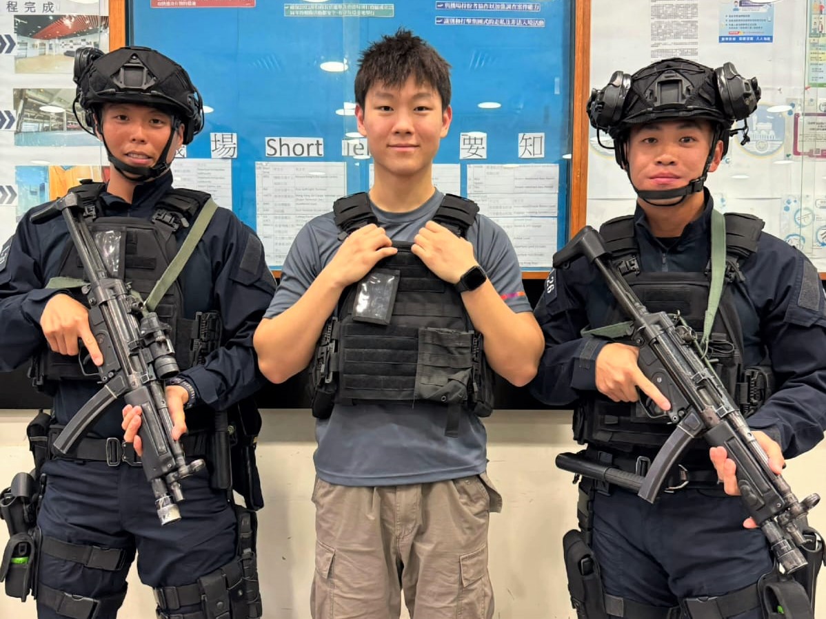 應用教育文憑 DAE - 港專PMP學員參觀機場特警基地