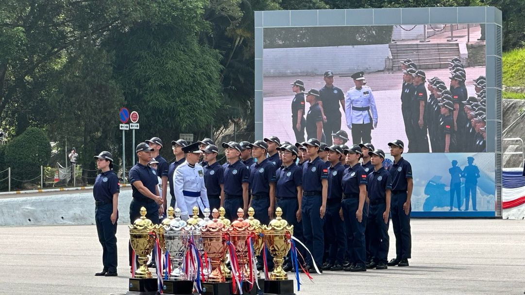 警察學院舉行首屆「學警預備訓練課程」結業會操 警察學院舉行首屆「學警預備訓練課程」結業會操