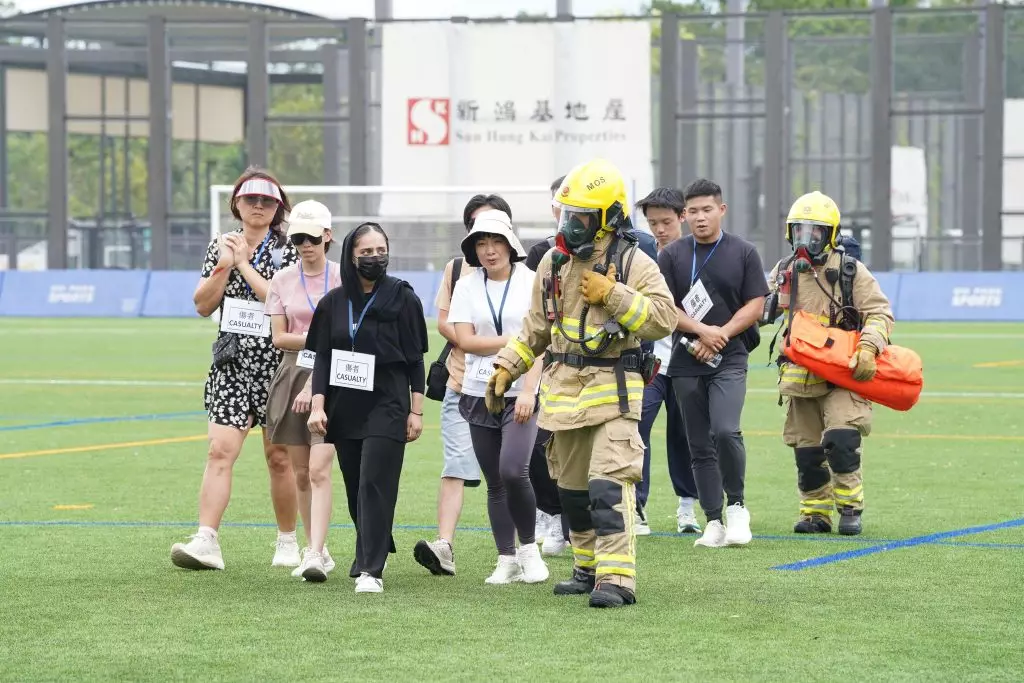 	港專學生參與警隊消防聯合演習模擬大型球賽突發事件 親身體驗跨部門應變協作	