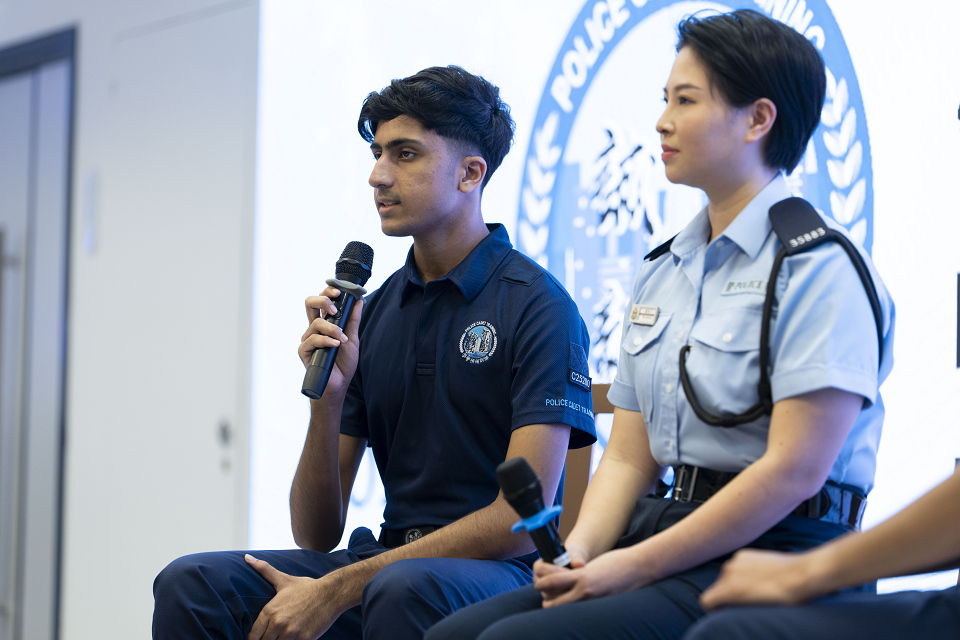 	警務處第2屆學警預備課程結業 學員分享心路歷程 藝人林嘉華勉勵學弟	