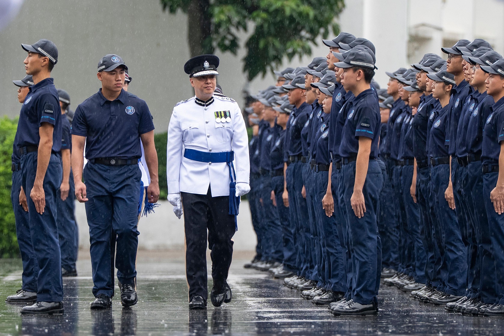 警務處處長檢閱學警預備訓練結業會操 警務處處長檢閱學警預備訓練結業會操